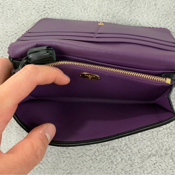 LOEWE Anagram Leather Long Bifold Wallet Black 100% Authentic Made in Spain - Picture 12 of 15